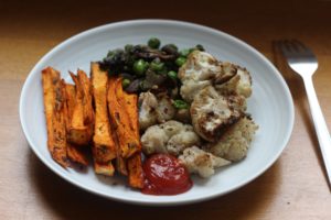 sauté-de-petits-pois-aux-champignons