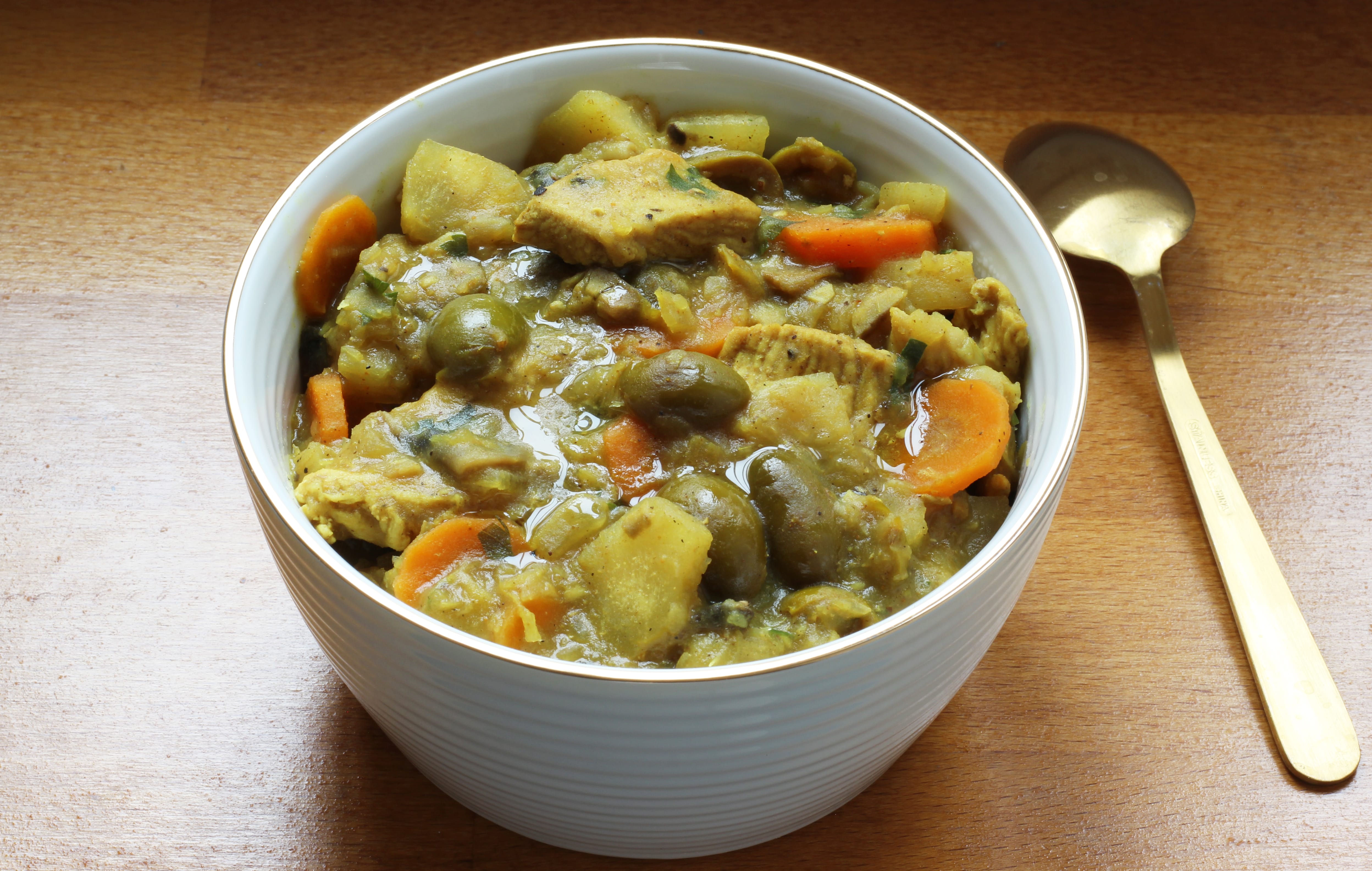 Ragoût de poulet aux olives et manioc Milleprep