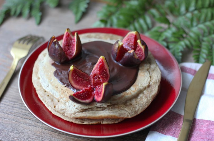 Maxi pancakes à la banane et aux figues