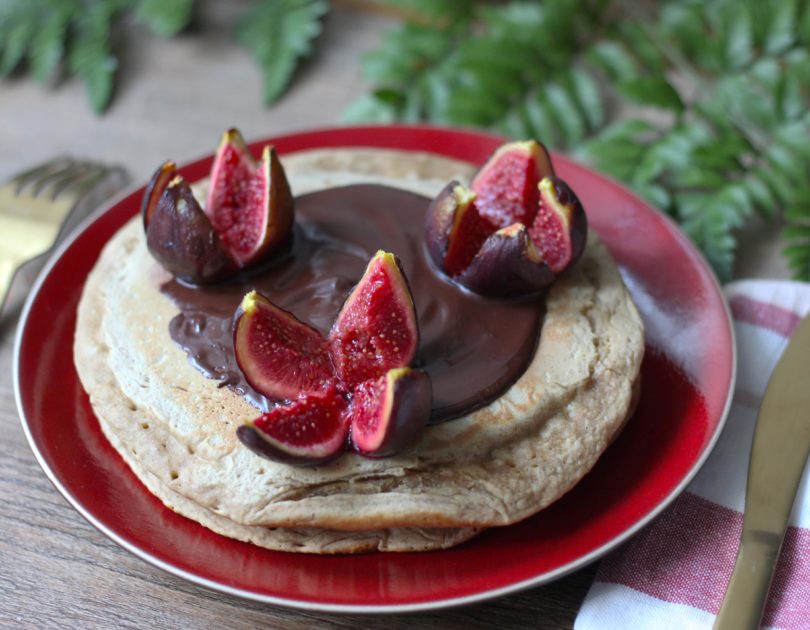 Maxi pancakes à la banane et aux figues